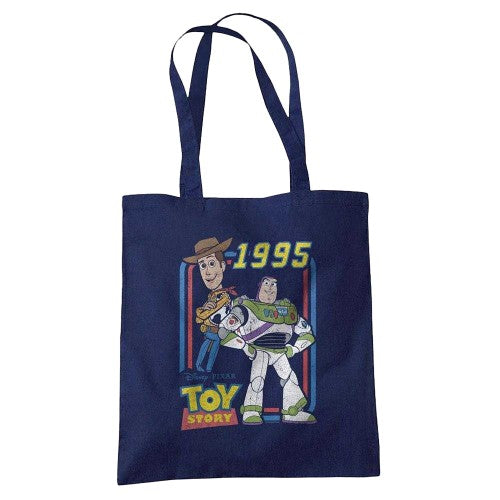 Front - Toy Story 1995 Woody & Buzz Lightyear Tote Bag