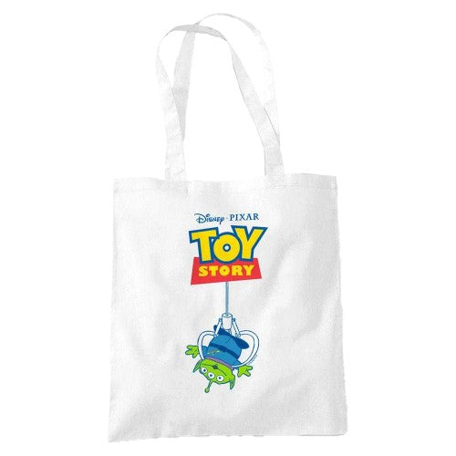 Front - Toy Story Claw Aliens Logo Tote Bag