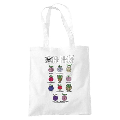 Front - One Piece Devil Fruits Tote Bag