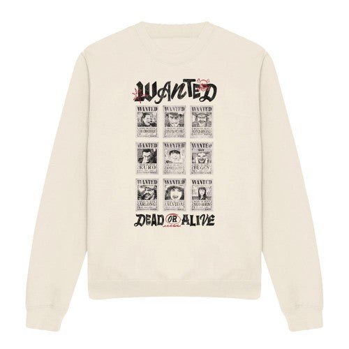 Front - One Piece Unisex Adult Wanted Dead Or Alive Poster Sweatshirt
