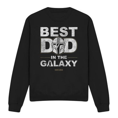 Front - Star Wars: The Mandalorian Unisex Adult Best Dad In The Galaxy Sweatshirt