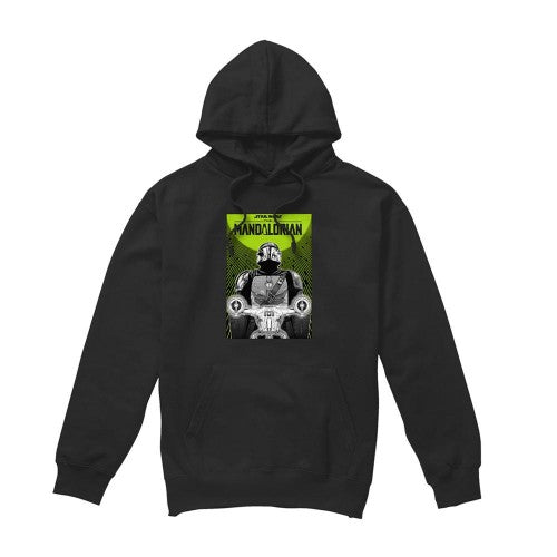 Front - Star Wars: The Mandalorian Unisex Adult Razor Crest Poster Hoodie