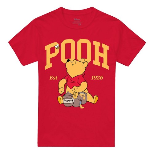 Front - Winnie the Pooh Unisex Adult 1926 Collegic T-Shirt