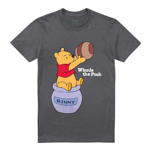 Front - Winnie the Pooh Unisex Adult Hunny Pot T-Shirt