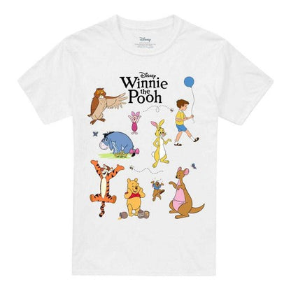 Front - Winnie the Pooh Unisex Adult Characters T-Shirt
