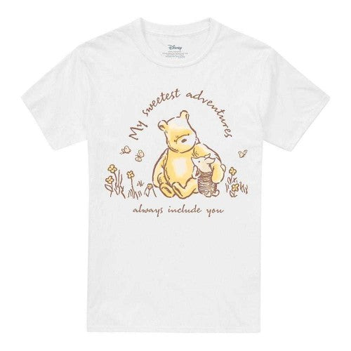Front - Winnie the Pooh Unisex Adult My Sweetest Adventures Piglet Classic T-Shirt