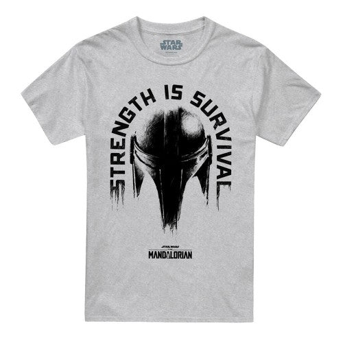 Front - Star Wars The Mandalorian Unisex Adult Strength Is Survival T-Shirt