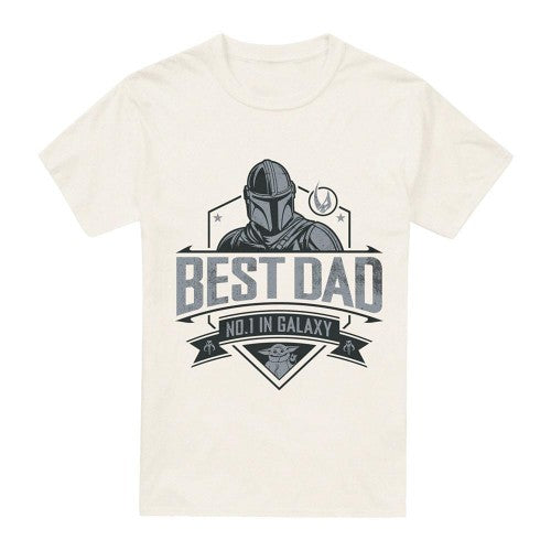 Front - Star Wars The Mandalorian Unisex Adult No.1 In Galaxy T-Shirt