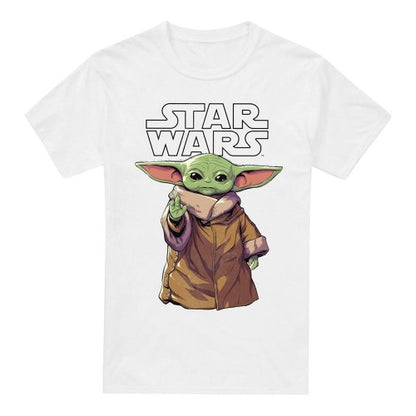 Front - Star Wars Mandalorian Unisex Adult Calm Grogu T-Shirt