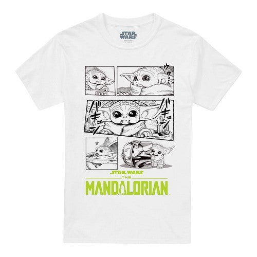 Front - Star Wars: The Mandalorian Unisex Adult Grogu Manga T-Shirt