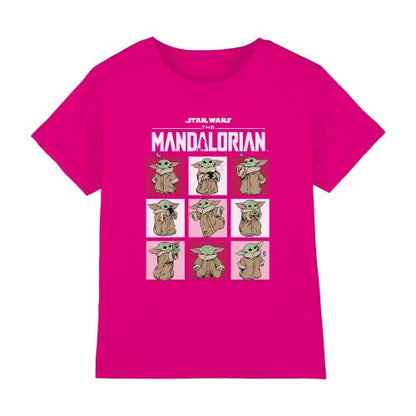 Front - Star Wars The Mandalorian Childrens/Kids Grogu Squares T-Shirt