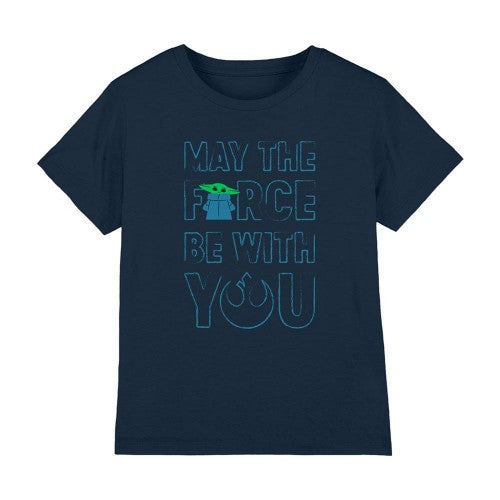 Front - Star Wars: The Mandalorian Childrens/Kids The Force Grogu T-Shirt