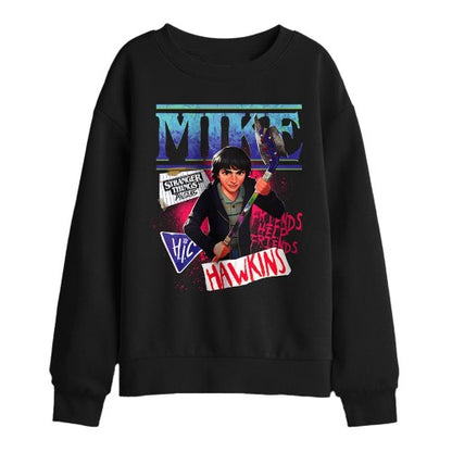 Front - Stranger Things: Tales from ´85 Childrens/Kids Mike Sweatshirt