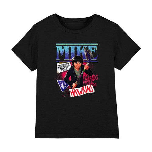Front - Stranger Things: Tales from ´85 Childrens/Kids Mike T-Shirt