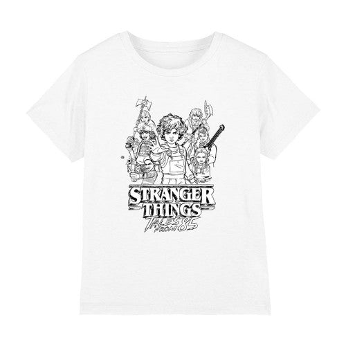Front - Stranger Things: Tales from ´85 Childrens/Kids Group Sketch T-Shirt