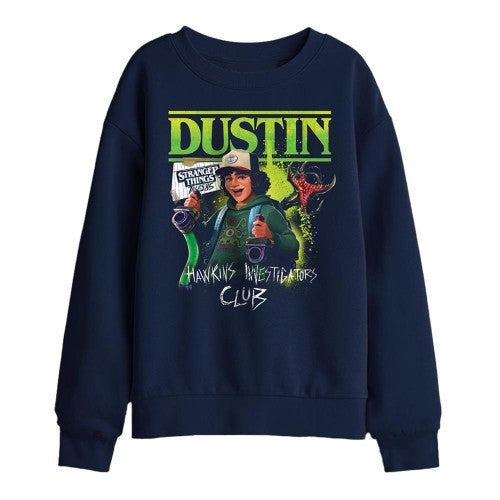 Front - Stranger Things: Tales from ´85 Childrens/Kids Dustin Sweatshirt