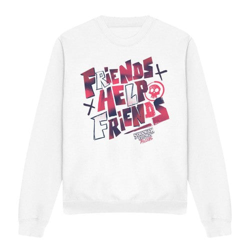 Front - Stranger Things: Tales from ´85 Unisex Adult Friends Help Sweatshirt