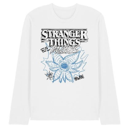 Front - Stranger Things: Tales from ´85 Unisex Adult Demogorgon Sketch Long-Sleeved T-Shirt