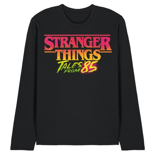 Front - Stranger Things: Tales from ´85 Unisex Adult Logo Long-Sleeved T-Shirt