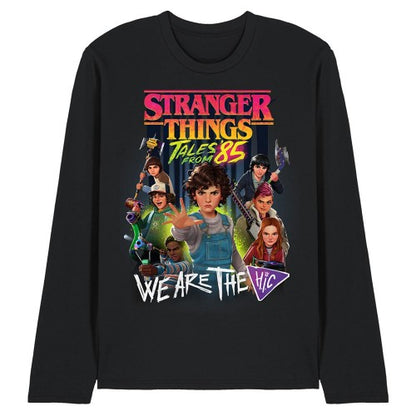 Front - Stranger Things: Tales from ´85 Unisex Adult Hic Poster Long-Sleeved T-Shirt