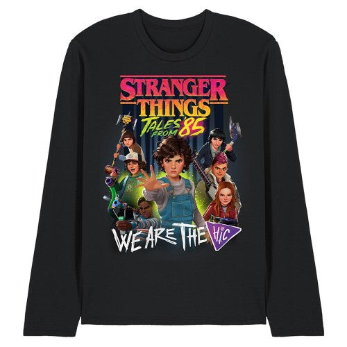 Front - Stranger Things: Tales from ´85 Unisex Adult Hic Poster Long-Sleeved T-Shirt