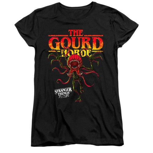 Front - Stranger Things: Tales from ´85 Womens/Ladies The Gourd Horde Capped Sleeved T-Shirt