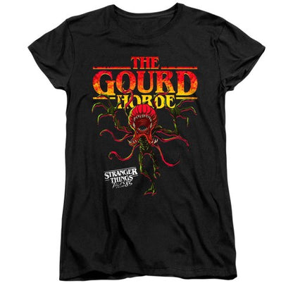Front - Stranger Things: Tales from ´85 Womens/Ladies The Gourd Horde Capped Sleeved T-Shirt