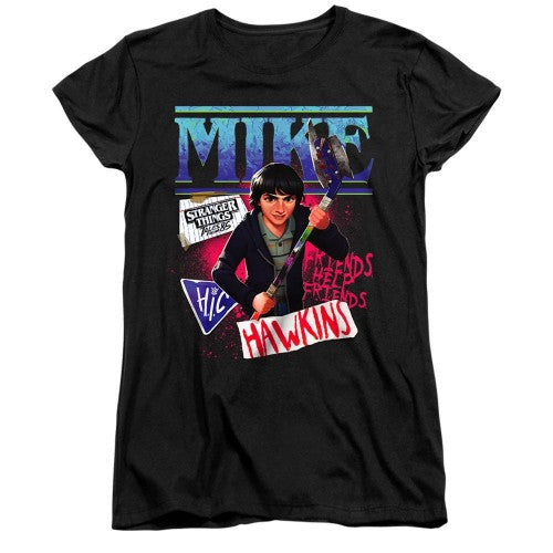 Front - Stranger Things: Tales from ´85 Womens/Ladies Mike Capped Sleeved T-Shirt