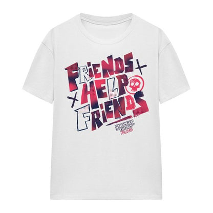 Front - Stranger Things: Tales from ´85 Womens/Ladies Friends Help T-Shirt