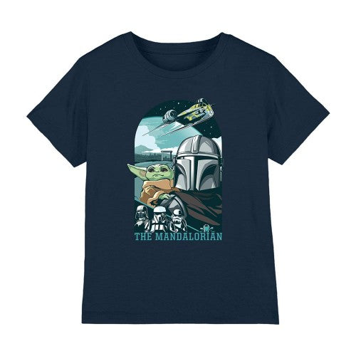 Front - The Mandalorian & Grogu Childrens/Kids Razor Crest T-Shirt