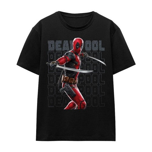 Front - Deadpool & Wolverine Womens/Ladies Wade Katanas T-Shirt