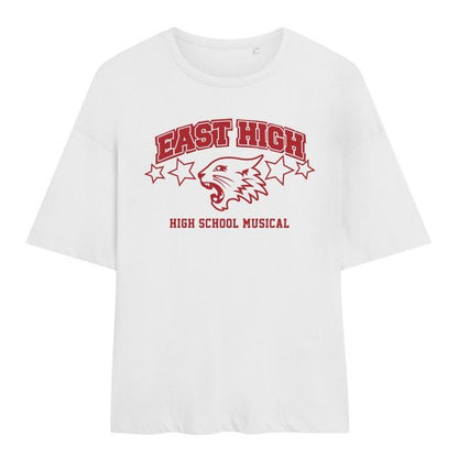 Front - High School Musical Womens/Ladies East High Oversized T-Shirt