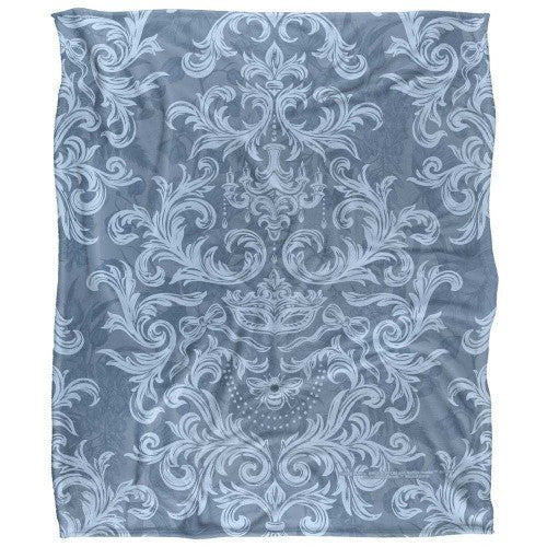 Front - Bridgerton Bee Mask Soft Damask Blanket