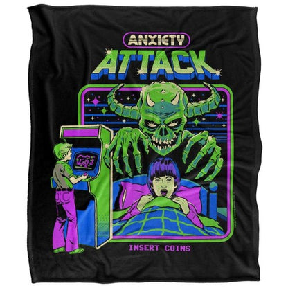Front - Steven Rhodes Anxiety Attack Soft Touch Blanket