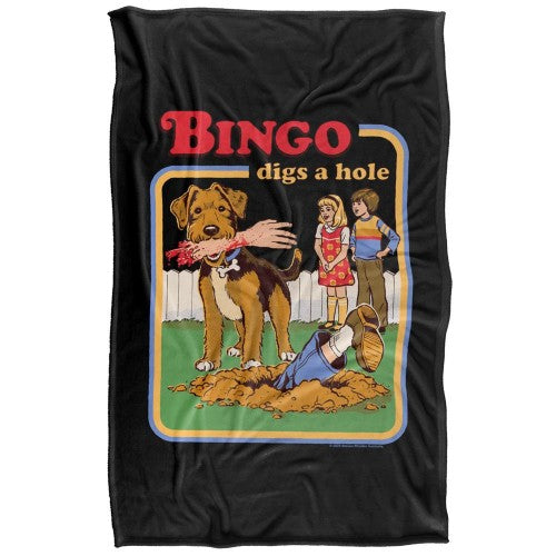 Front - Steven Rhodes Bingo Digs A Hole Soft Touch Blanket