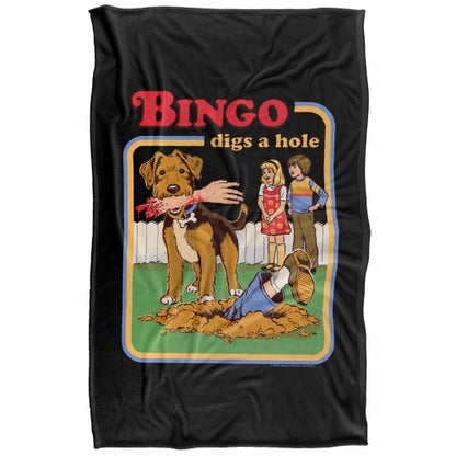 Front - Steven Rhodes Bingo Digs A Hole Soft Touch Blanket
