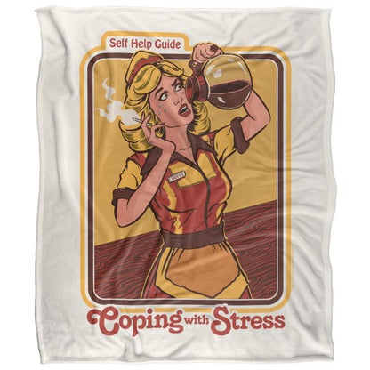 Front - Steven Rhodes Coping With Stress Soft Touch Blanket