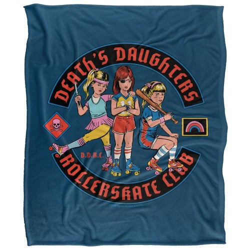 Front - Steven Rhodes Death Daughters Rollerskate Club Soft Touch Blanket