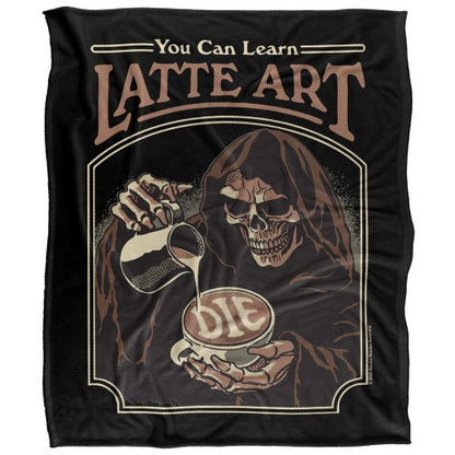 Front - Steven Rhodes Latte Art Soft Touch Blanket
