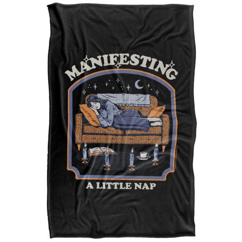 Front - Steven Rhodes Manifesting A Little Nap Soft Touch Blanket