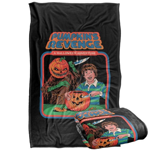 Front - Steven Rhodes Pumpkins Revenge Soft Touch Blanket