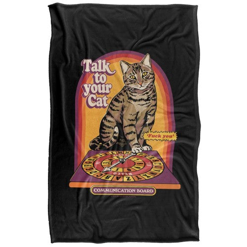 Front - Steven Rhodes Talk To Your Cat Soft Touch Blanket