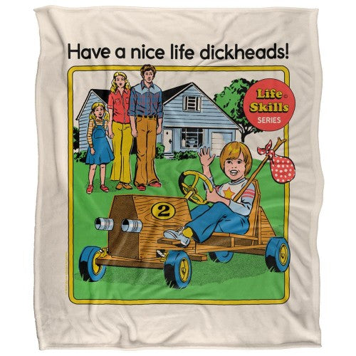 Front - Steven Rhodes Have A Nice Life Dickheads Soft Touch Blanket