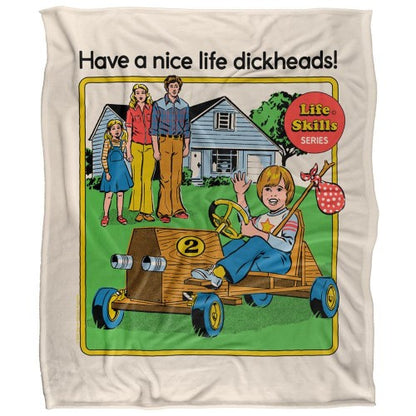 Front - Steven Rhodes Have A Nice Life Dickheads Soft Touch Blanket