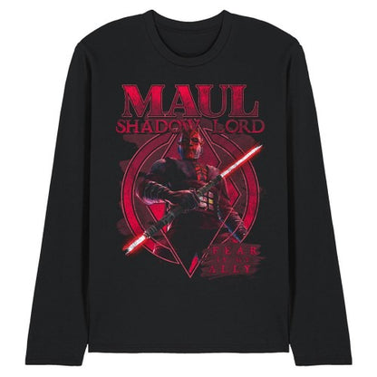 Front - Star Wars: Maul-Shadow Lord Unisex Adult Lord Fear Is My Ally Long-Sleeved T-Shirt