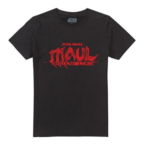 Front - Star Wars: Maul-Shadow Lord Unisex Adult Red Logo T-Shirt
