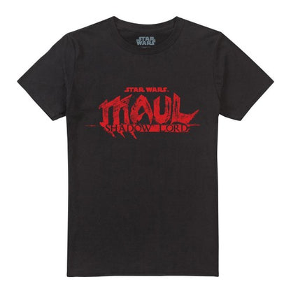 Front - Star Wars: Maul-Shadow Lord Unisex Adult Red Logo T-Shirt
