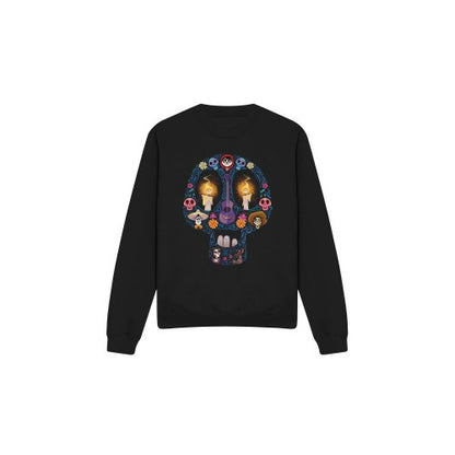 Front - Coco Unisex Adult Day Of The Dead Ernesto Miguel Hector Skull Sweatshirt