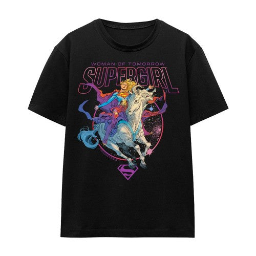 Front - Supergirl Womens/Ladies Woman Of Tomorrow Comet T-Shirt