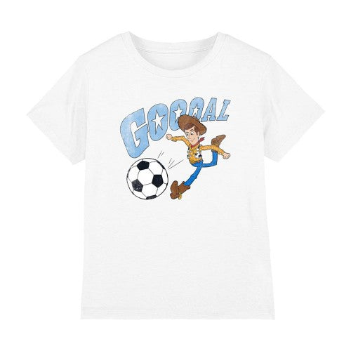 Front - Toy Story Childrens/Kids Goal Woody T-Shirt